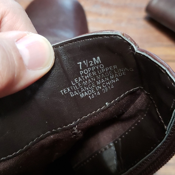 Nine West Brown Ankle Boots with Gold Buckle - Picture 8 of 13